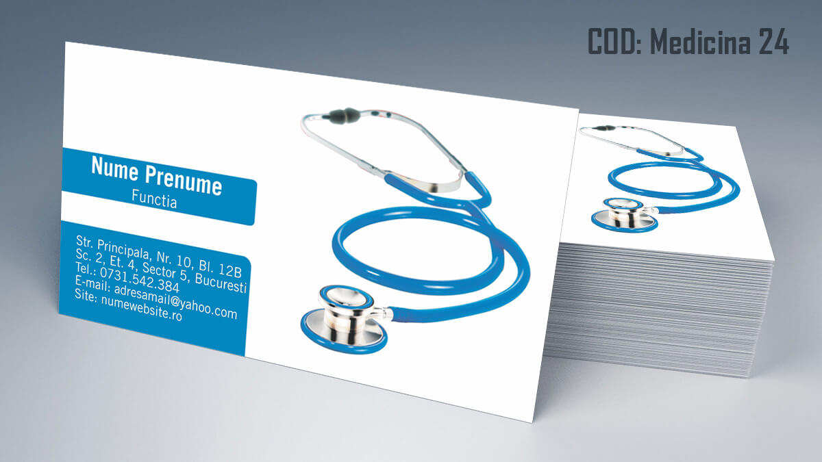 Carti de vizita Medic Doctor Medicina Spital Clinica 24