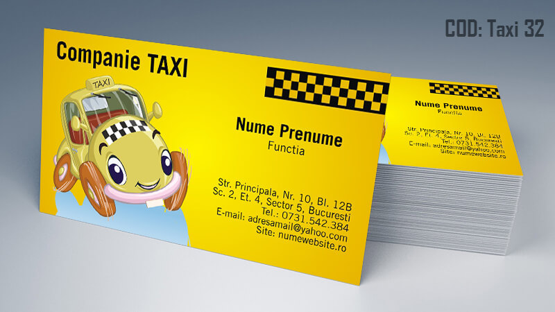 Carti de vizita taxi model taximetrist 32 CDVi