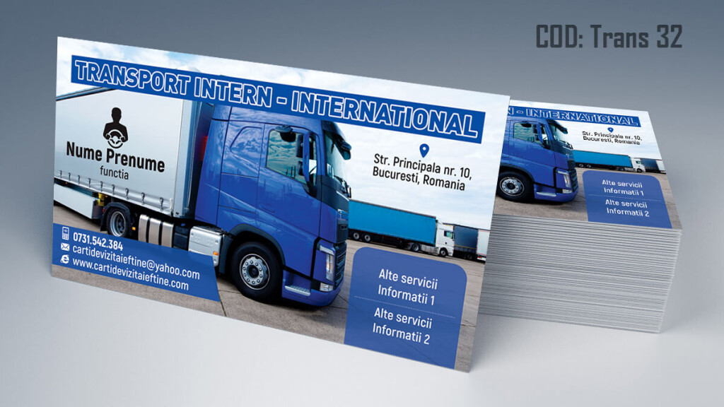 Carti de vizita transport intern international CDVi 32