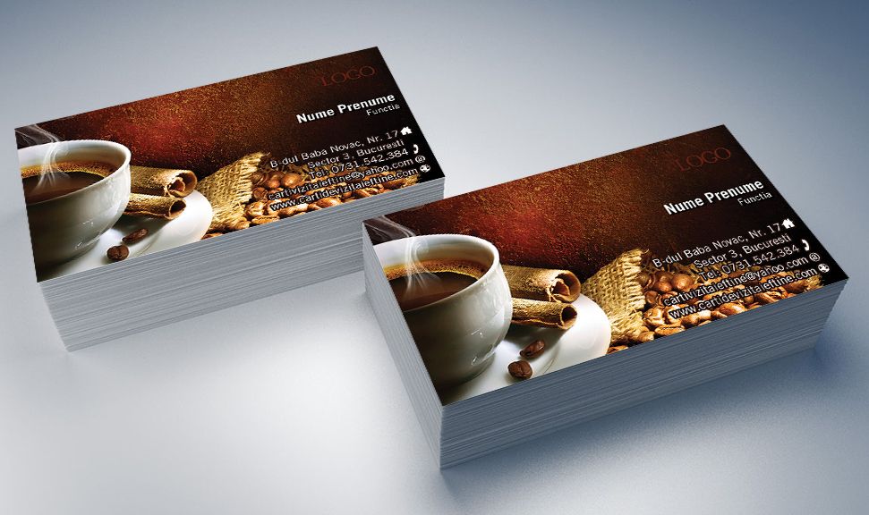 unpleasant Eco friendly Amorous Carti de vizita cafea | cafenea | distribuitor | Carti de vizita | Cel mai  mic pret din Ro | Modele online