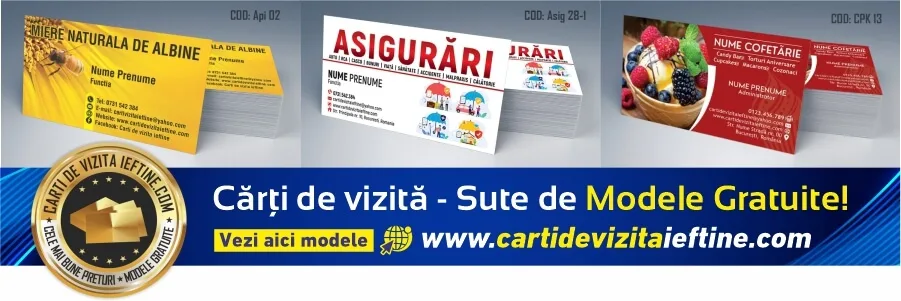 carti de vizita Azuga – modele de carti de vizita personalizate