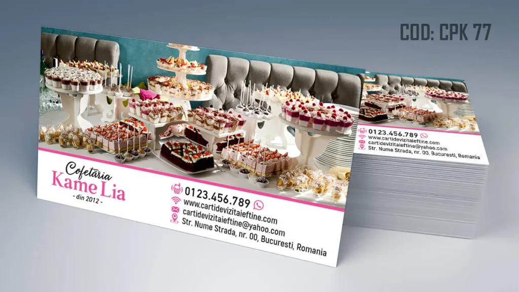 Carti de vizita candy bar masa nunta botez aniversare onomastica - cod CPK 77