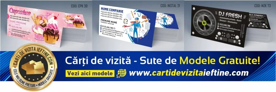 modele de carti de vizita personalizate