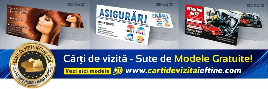 carti de vizita Bacau – modele de carti de vizita personalizate
