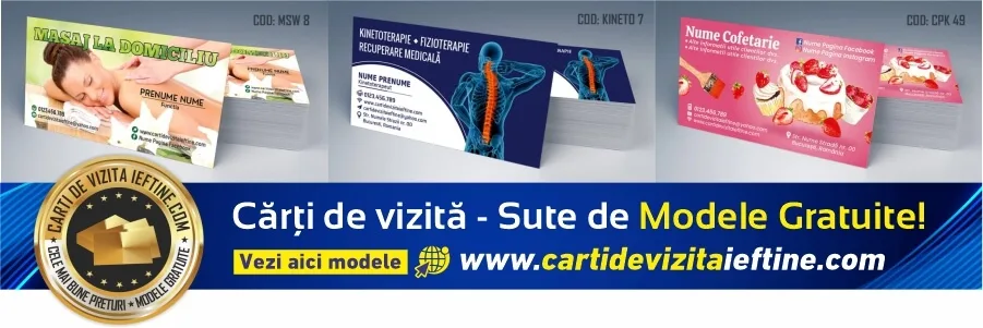 carti de vizita Baia Mare – modele de carti de vizita personalizate