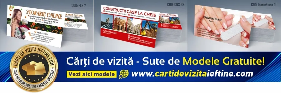 carti de vizita Craiova – modele de carti de vizita personalizate
