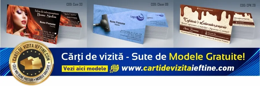carti de vizita Drobeta Turnu Severin – modele de carti de vizita personalizate