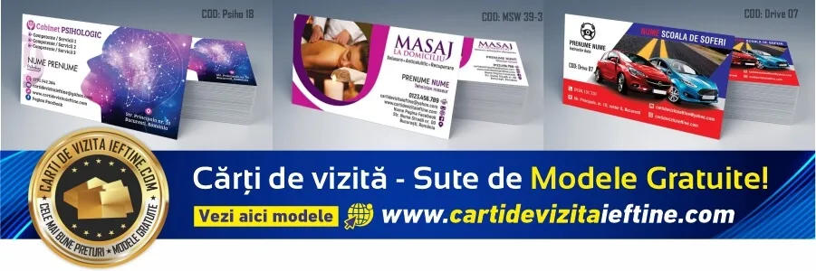 carti de vizita Focsani – modele de carti de vizita personalizate