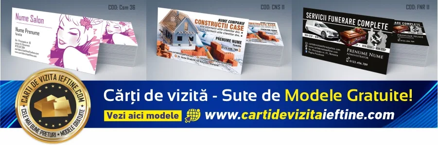 Print carti de vizita Pitesti - modele gratuite
