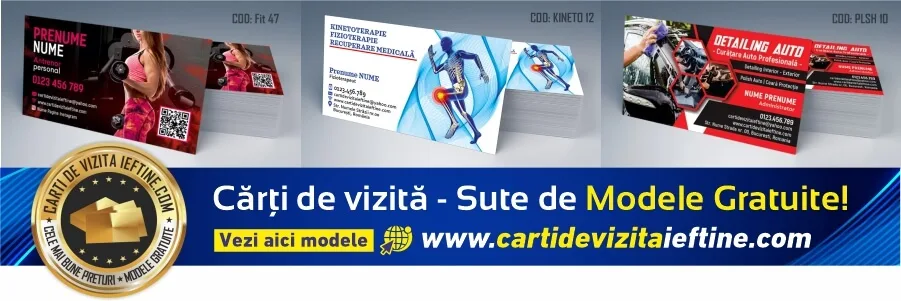 carti de vizita Ramnicu Valcea – modele de carti de vizita personalizate