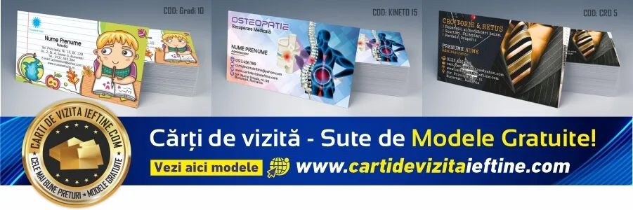carti de vizita Slatina – modele de carti de vizita personalizate