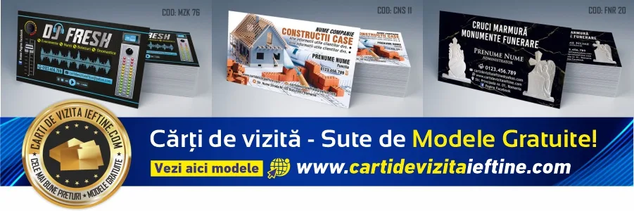 carti de vizita Suceava – modele de carti de vizita personalizate