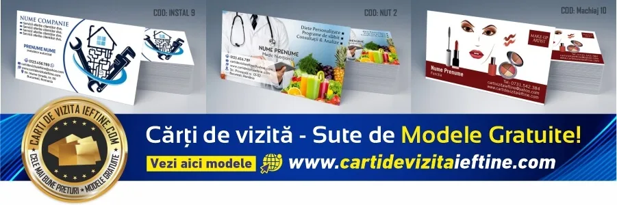 carti de vizita Tulcea – modele de carti de vizita personalizate