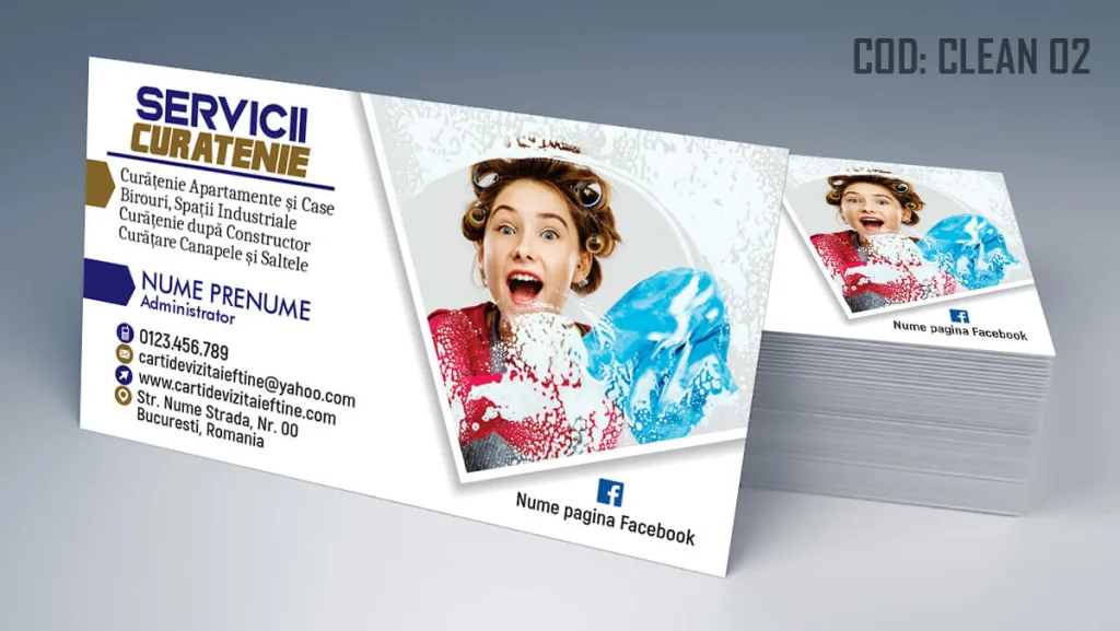 carti de vizita servicii curatenie