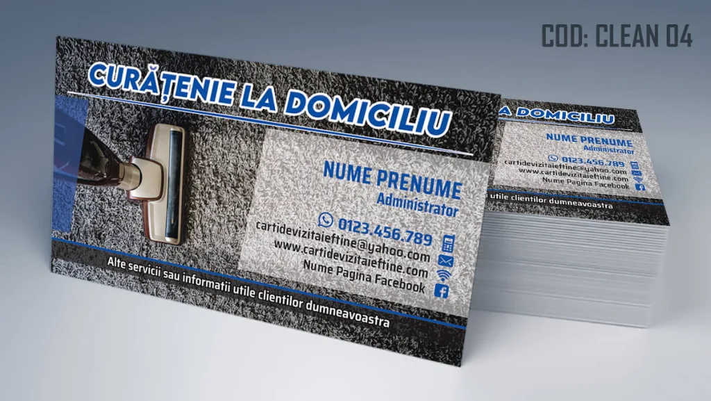carti de vizita firma curatenie moderne