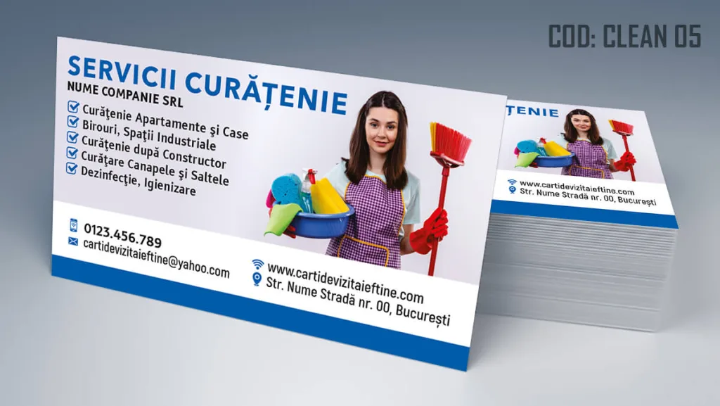 carti de vizita curatenie apartamente