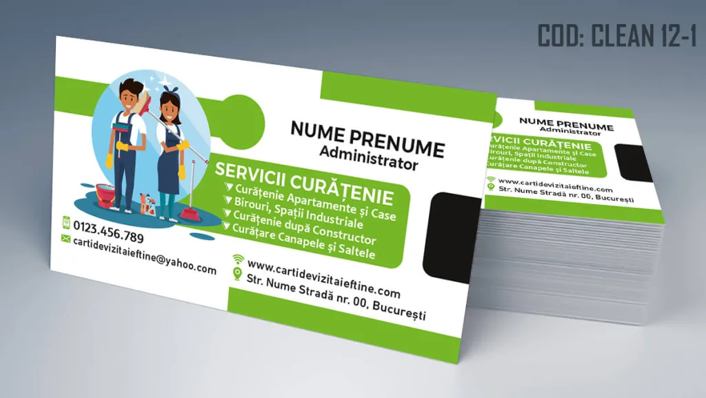 carti de vizita curatenie dupa constructor