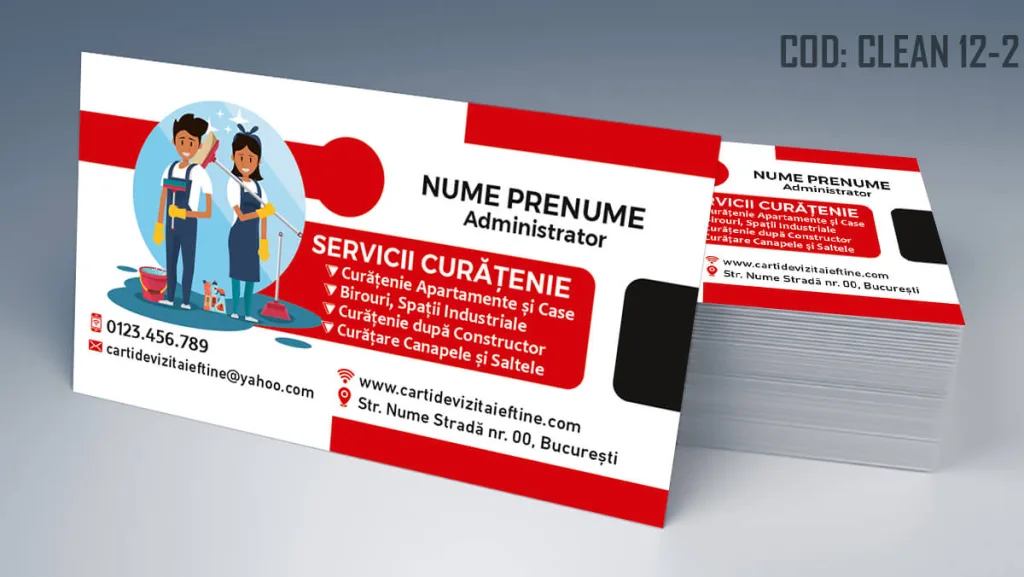 carti de vizita curatenie personalizate