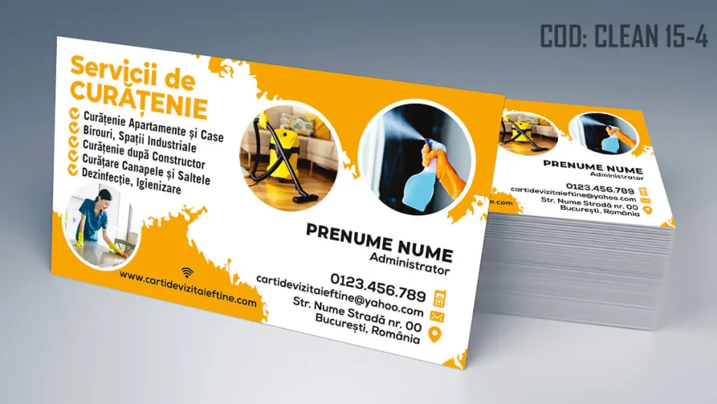 carti de vizita curatenie firme mici