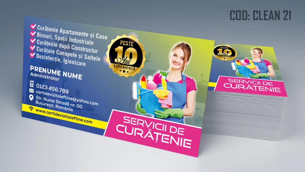 carti de vizita curatenie servicii complete