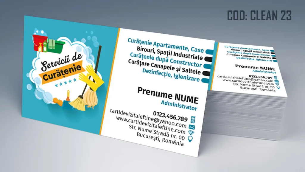 carti de vizita curatenie zilnica