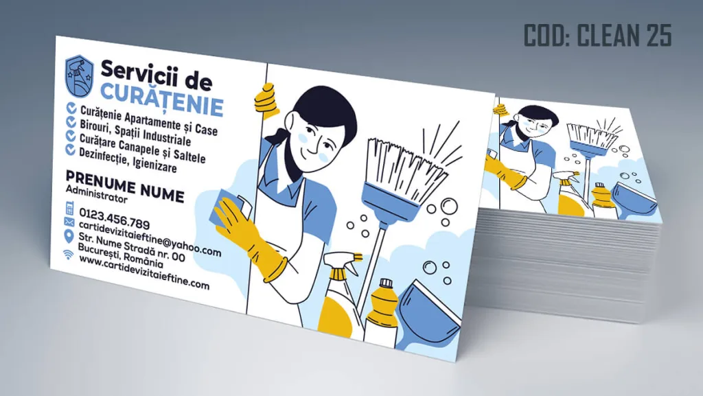 carti de vizita curatenie intretinere