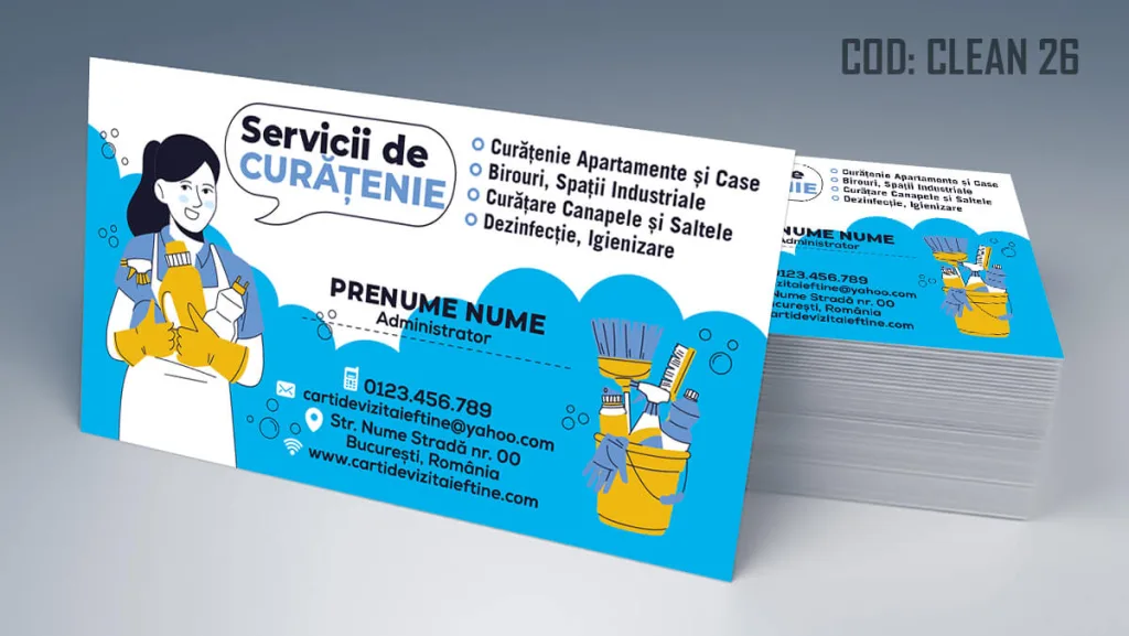 carti de vizita curatenie business