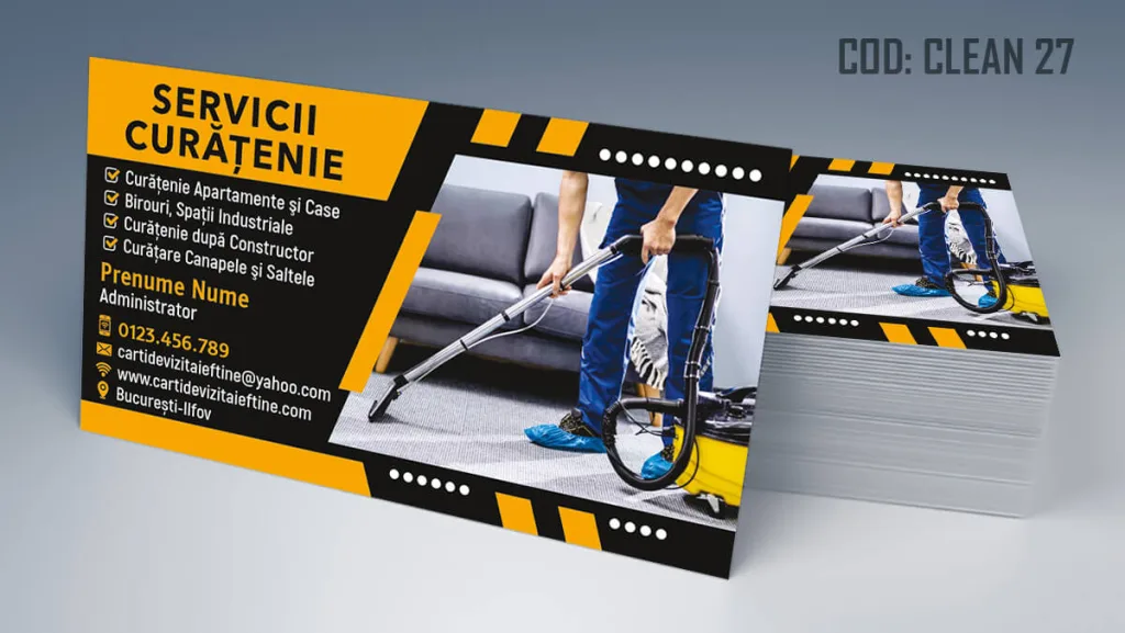 carti de vizita curatenie branding