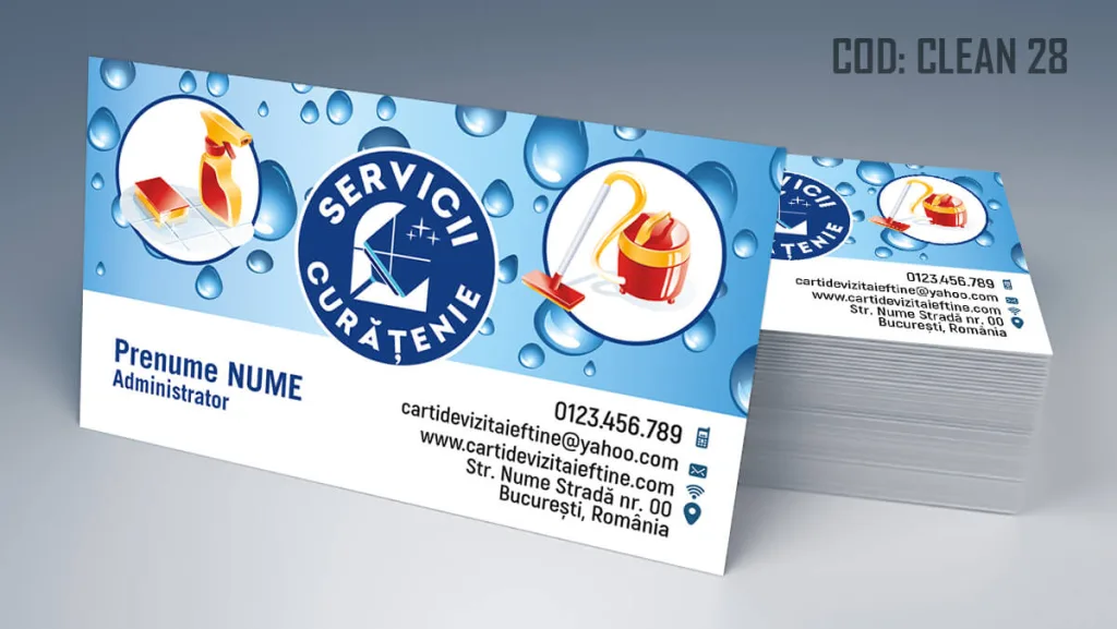 carti de vizita curatenie servicii