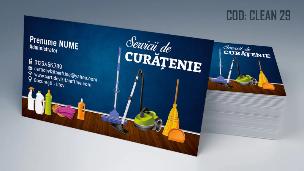 carti de vizita curatenie profesionale