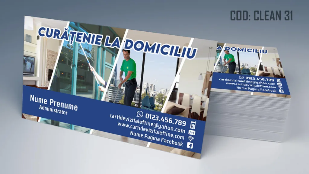 carti de vizita curatenie clasice