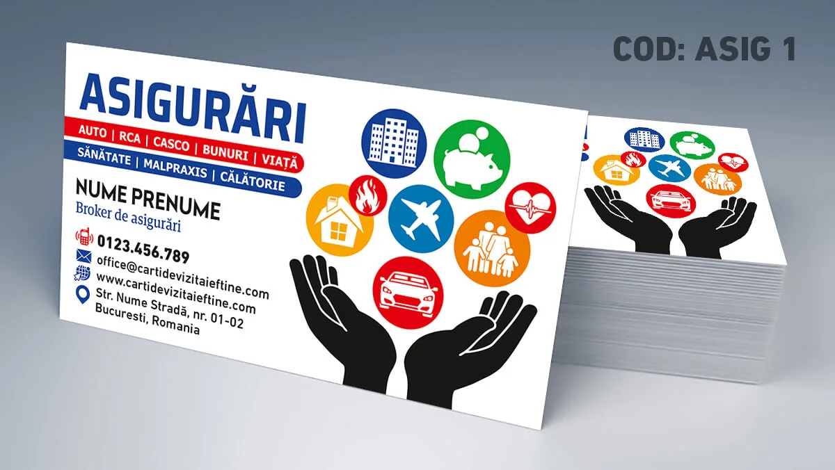 carti de vizita asigurari