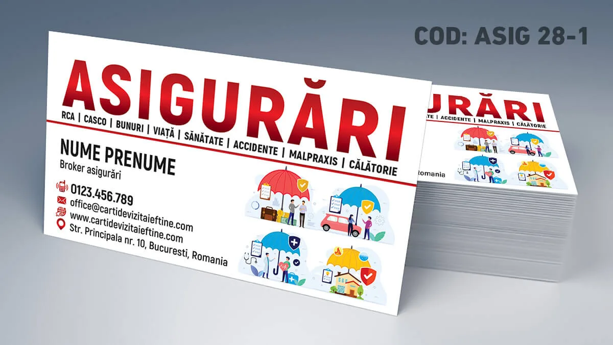 carti de vizita agent asigurari