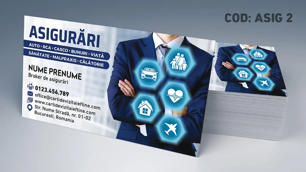 carti de vizita asigurari personalizate