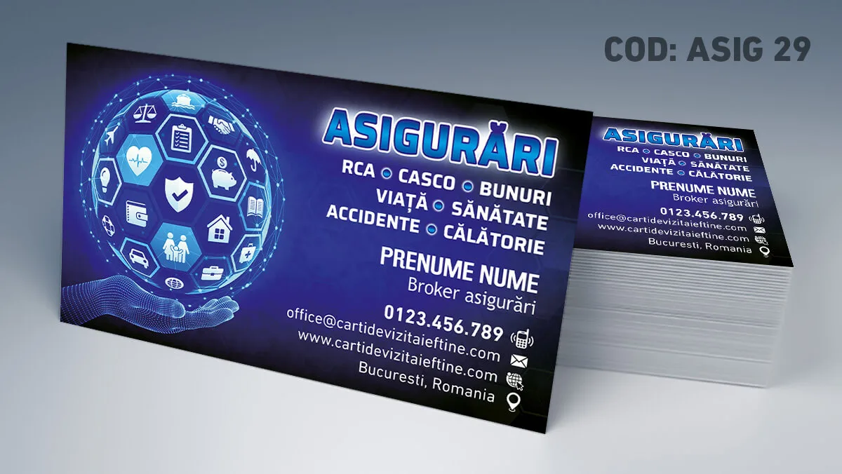 carti de vizita inspector asigurari