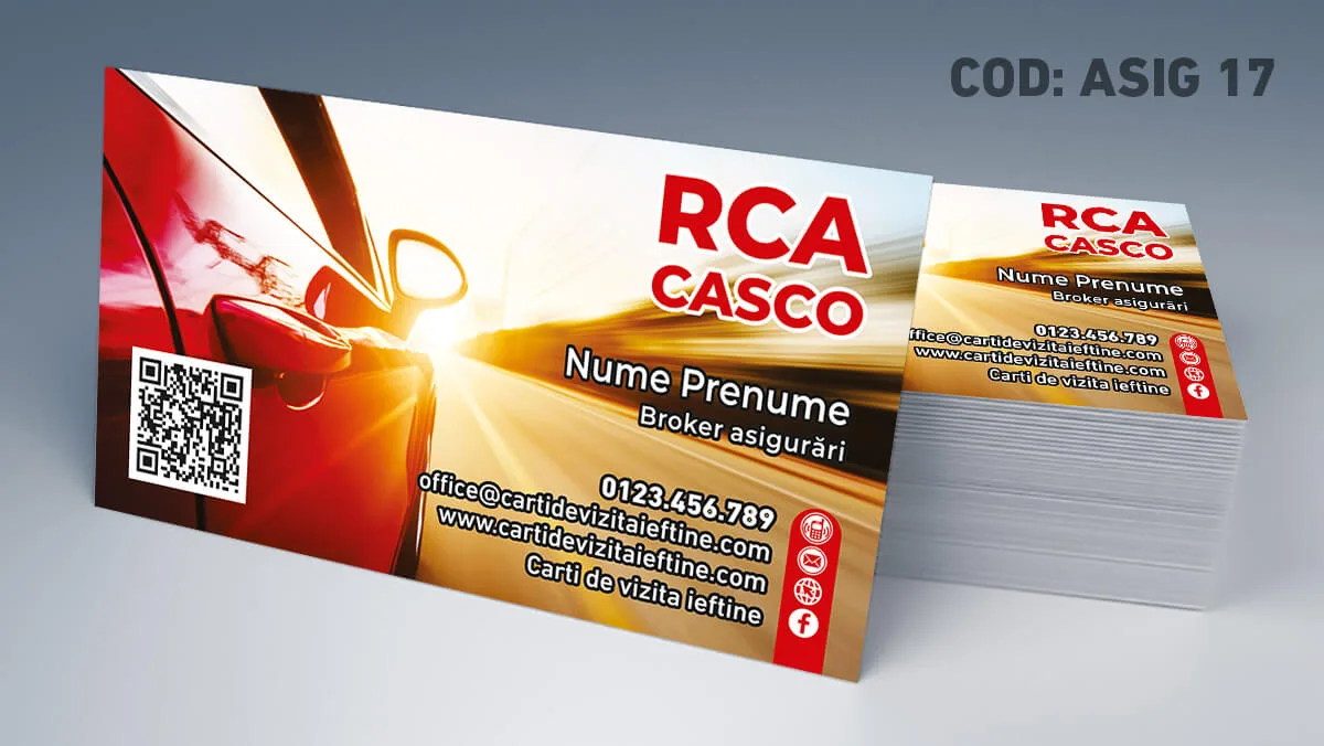 carti de vizita broker asigurari personalizate