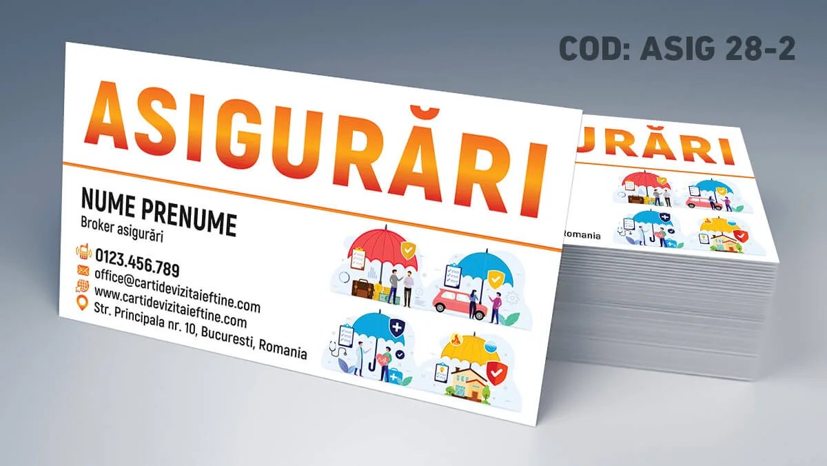 carti de vizita consultant asigurari