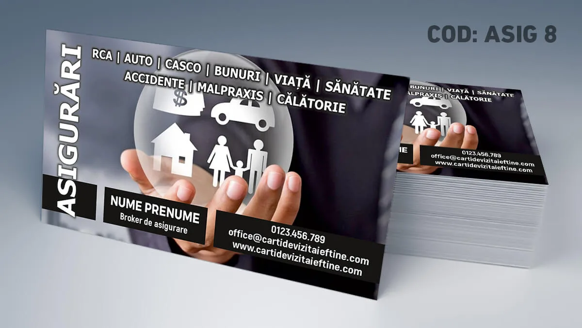 carti de vizita asigurari auto