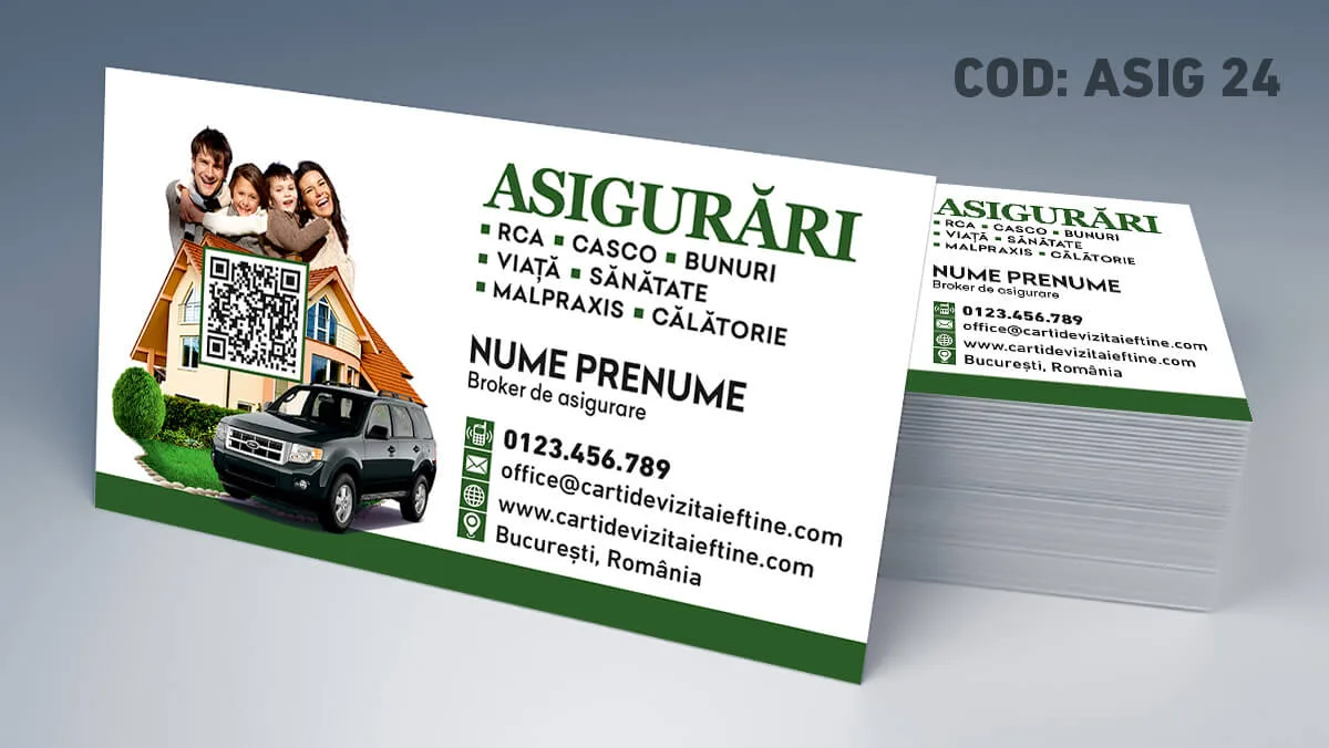 carti de vizita broker asigurari bucuresti