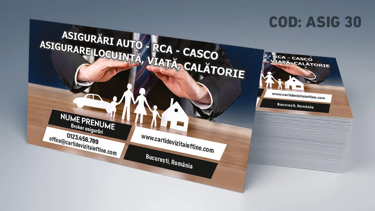 carti de vizita agentie asigurari