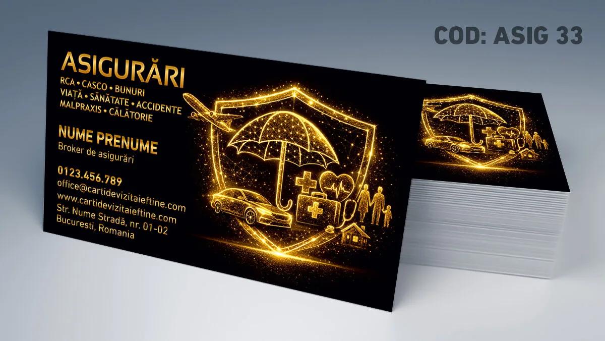 modele carti de vizita asigurari gratuite