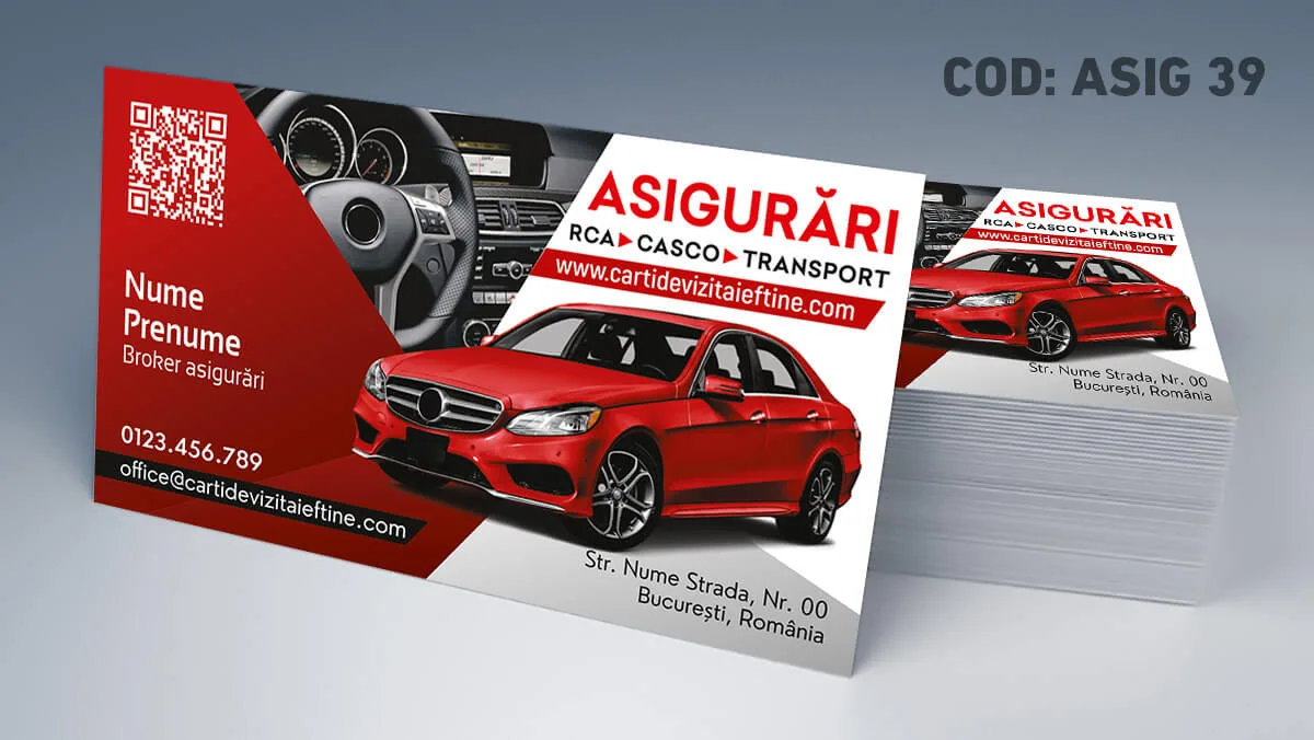 carti de vizita broker asigurari transport casco
