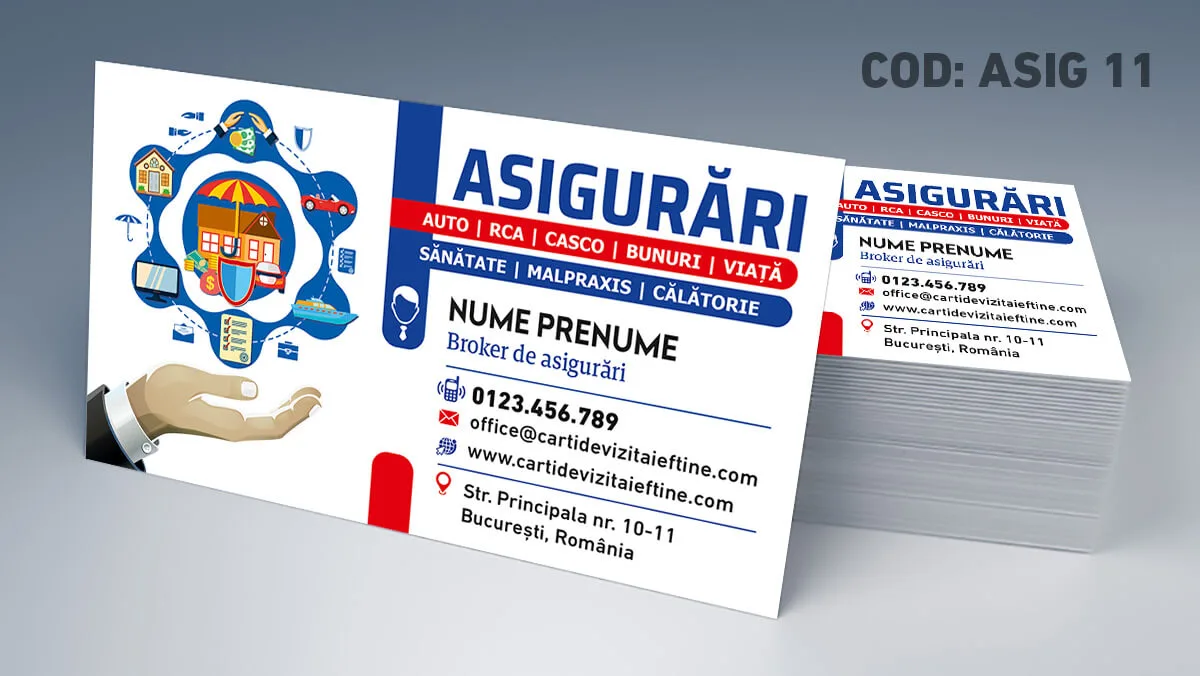 carti de vizita asigurari firme