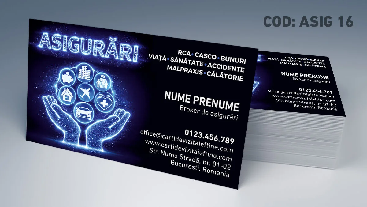 carti de vizita broker asigurari