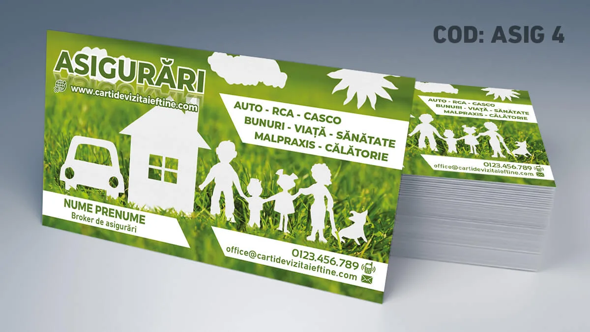 carti de vizita asigurari profesionale