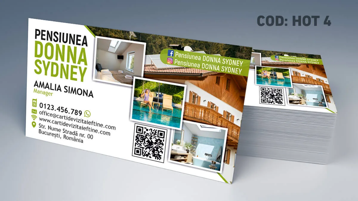 carti de vizita boutique hotel design premium si elegant
