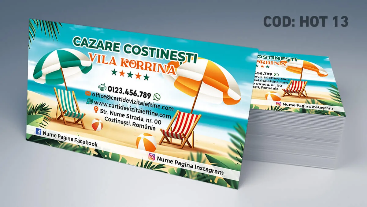 carti de vizita hostel model economic si atractiv eforie sud