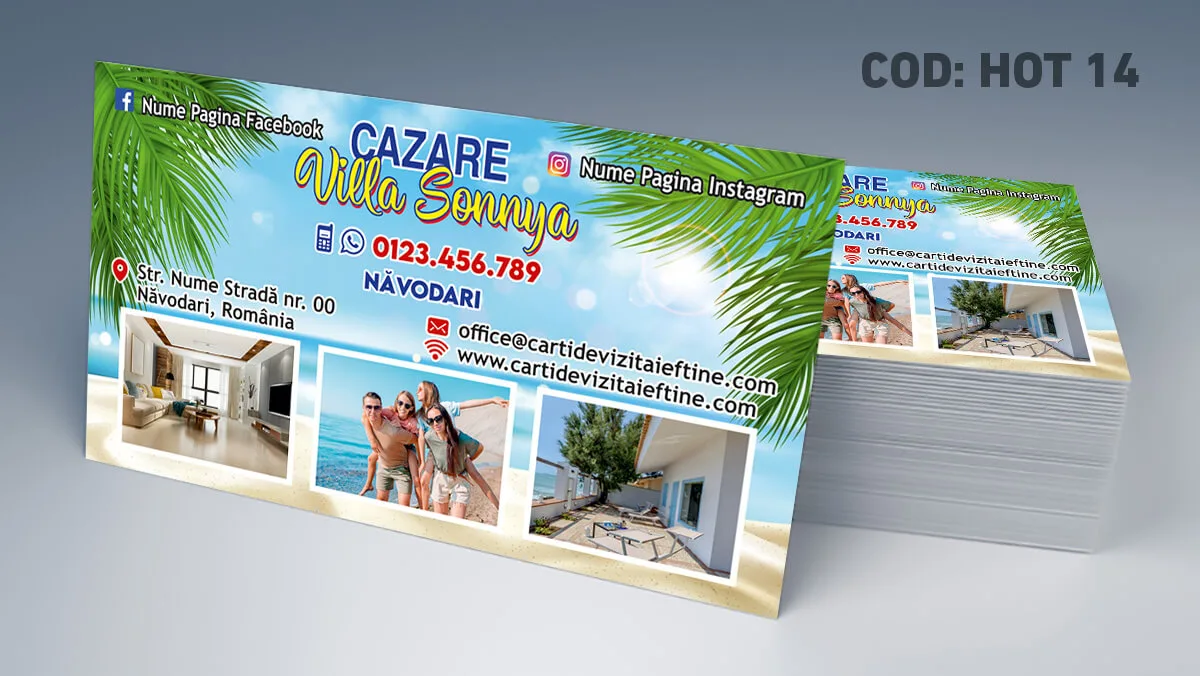 carti de vizita hotel lux model premium cu design exclusiv navodari