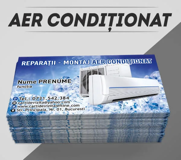 modele carti de vizita aer conditionat montaj reparatii intretinere