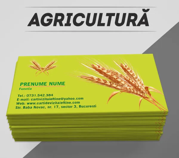 modele carti de vizita agricultura fermier pesticide produse agricole